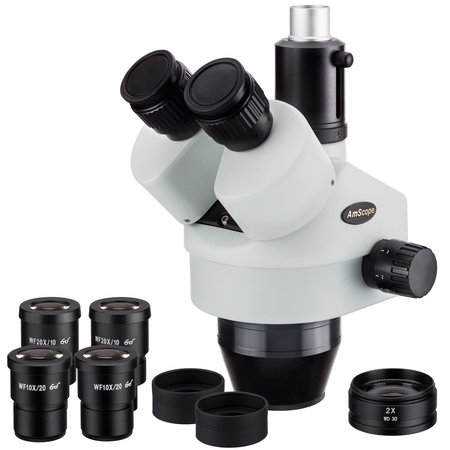 AMSCOPE 7X-180X Trinocular Zoom Stereo Microscope Head SM7180T